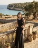 Christelle Nima Cut Outs Black Maxi Φόρεμα