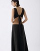 Christelle Nima Cut Outs Black Maxi Φόρεμα