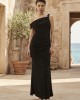 Christelle Nima Braided Black Maxi Φόρεμα