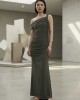 Christelle Nima Braided Chaki Maxi Φόρεμα