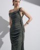 Christelle Nima Braided Chaki Maxi Φόρεμα