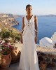 Christelle Nima Sculptural Braided Details Maxi Ecru Φόρεμα