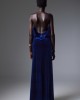Christelle Nima Backless Velvet Gown Royal Blue Maxi Φόρεμα
