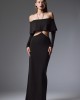Christelle Nima Off-Shoulder Cutout Black Maxi Φόρεμα