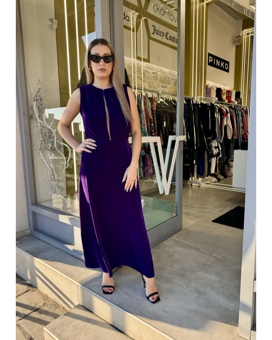 Ckontova Velvet Purple Φόρεμα