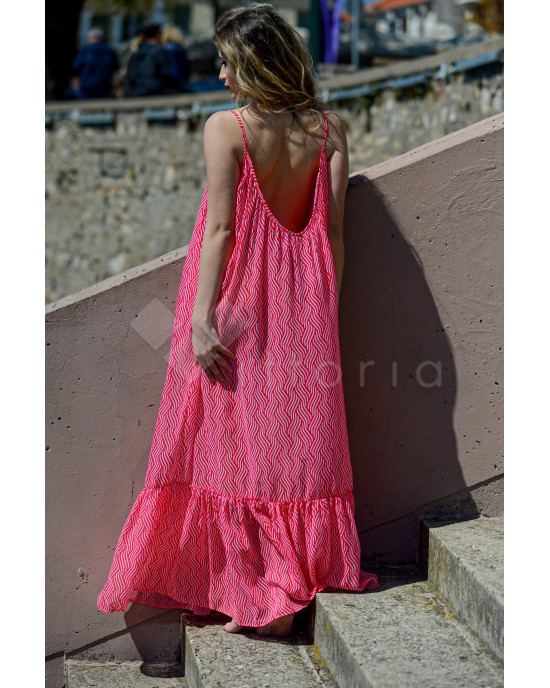 Ckontova Print Red Φόρεμα