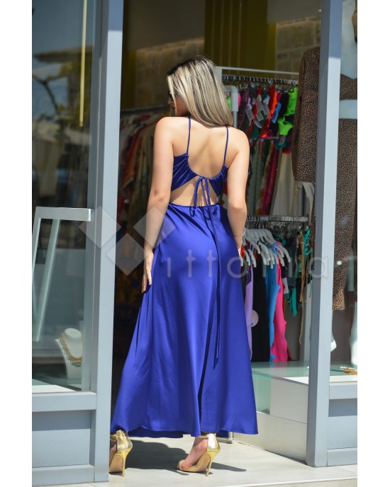 Ckontova Back Tye Blue Φόρεμα