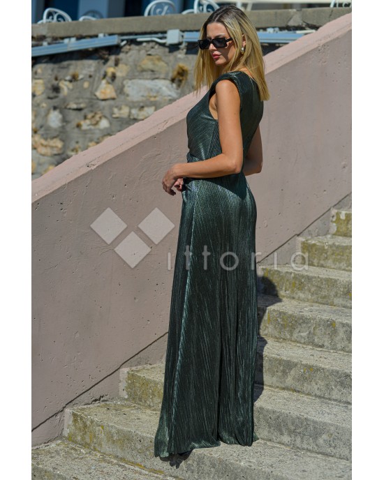 Ckontova Φόρεμα Με Πιέτες Πράσινο