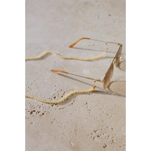 Coco Bonito Pastella Chalcedony Jade Αλυσίδα Γυαλιών Ηλίου Κίτρινο