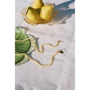 Coco Bonito Pastella Chalcedony Jade Αλυσίδα Γυαλιών Ηλίου Κίτρινο