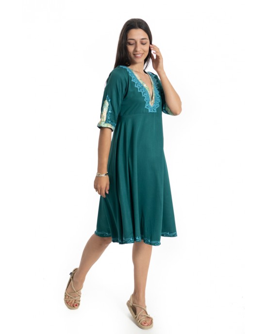 Dar Mode Καφτάνι/Φόρεμα Κοντό Βεραμάν