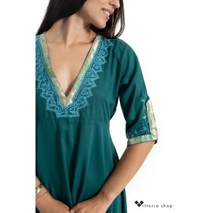 Dar Mode Καφτάνι/Φόρεμα Κοντό Βεραμάν