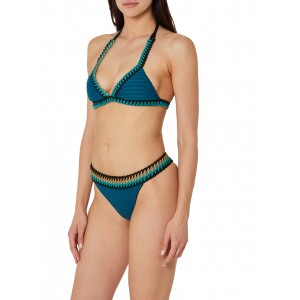 Despi Crocheted Reversible Teal Μπικίνι