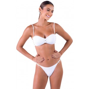 Despi Rockstud White Μπικίνι