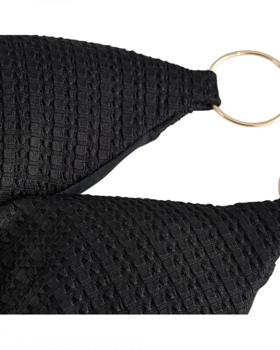 Despi Multi Rings Tie Black Μπικίνι
