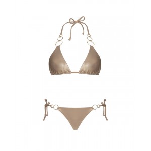Despi Multi Rings Tie Gold Shimmer Μπικίνι