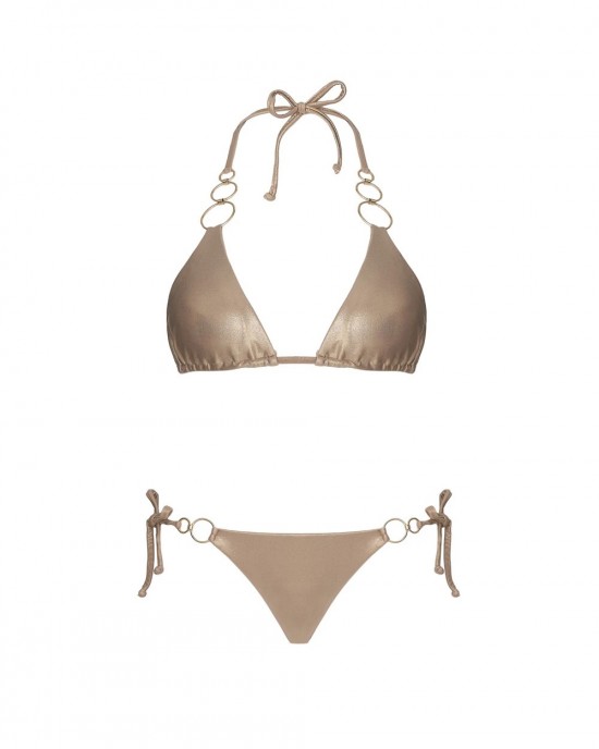 Despi Multi Rings Tie Gold Shimmer Μπικίνι