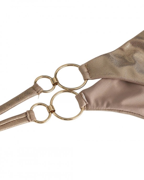 Despi Multi Rings Tie Gold Shimmer Μπικίνι