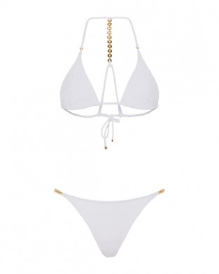 Despi Gold Chain White Μπικίνι
