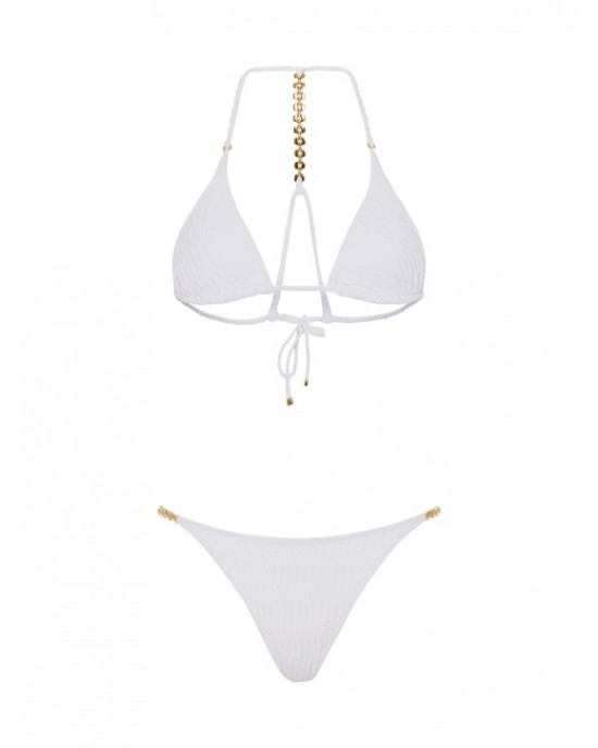 Despi Gold Chain White Μπικίνι