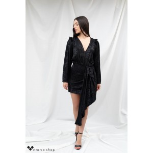 Devotion Animal Print Mini Φόρεμα Μαύρο