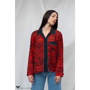 Devotion Twins Animal Print Πουκάμισο Κόκκινο/Μαύρο Devotion Twins Animal Print Πουκάμισο Κόκκινο/Μαύρο