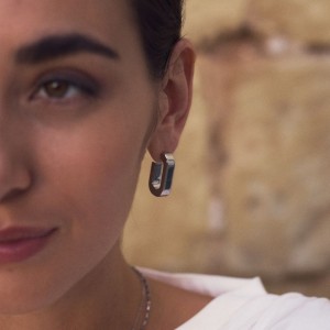 Edblad Evangeli Creoles L Steel Σκουλαρίκια