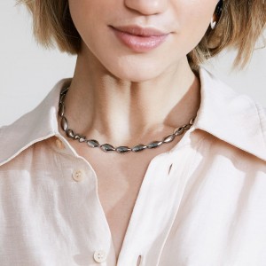 Edblad Callisia Multi Steel Κολιέ