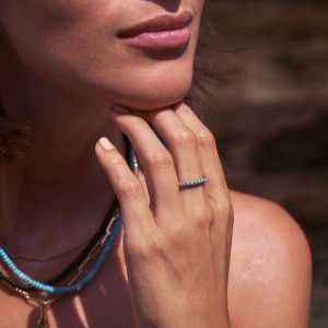 Edblad Glow Turquoise Gold Δαχτυλίδι