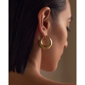 Edblad Boyd Hoops Gold Σκουλαρίκια