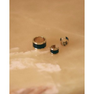 Edblad Frame Enamel Black Gold Δαχτυλίδι