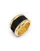 Edblad Frame Enamel Black Gold Δαχτυλίδι