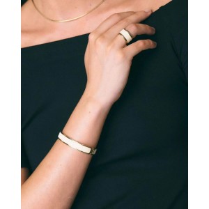 Edblad Frame Enamel Off White Gold Δαχτυλίδι