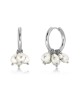 Edblad Pearl Signet Hoops Steel Σκουλαρίκια