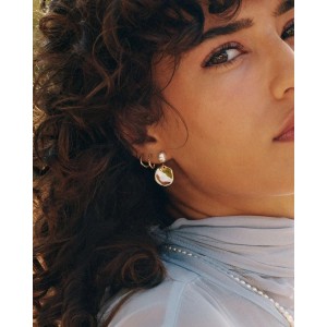 Edblad Pearl Signet Gold Σκουλαρίκια