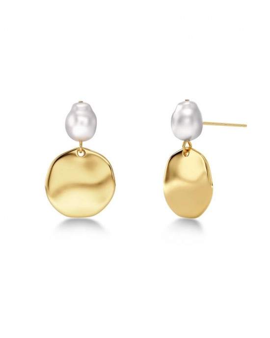 Edblad Pearl Signet Gold Σκουλαρίκια