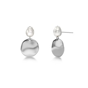 Edblad Pearl Signet Steel Σκουλαρίκια