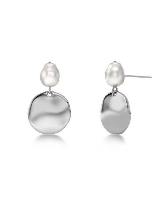 Edblad Pearl Signet Steel Σκουλαρίκια