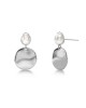 Edblad Pearl Signet Steel Σκουλαρίκια