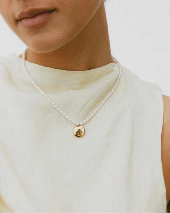 Edblad Pearl Signet Multi Gold Κολιέ