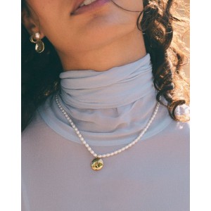 Edblad Pearl Signet Multi Gold Κολιέ