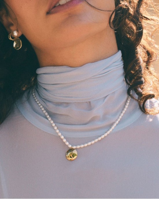 Edblad Pearl Signet Multi Gold Κολιέ