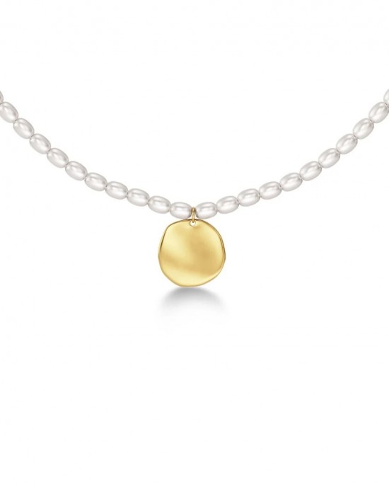 Edblad Pearl Signet Multi Gold Κολιέ