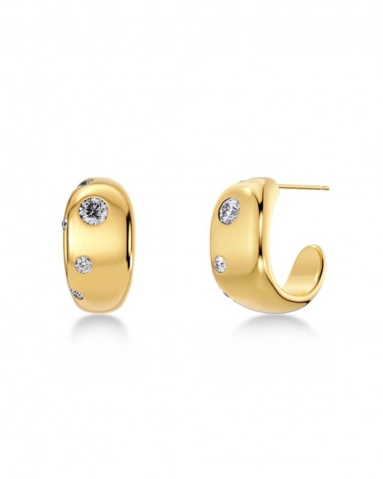 Edblad Selena Hoops S Gold Σκουλαρίκια