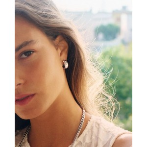 Edblad Selena Hoops S Steel Σκουλαρίκια