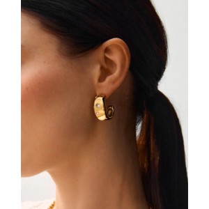 Edblad Selena Hoops L Gold Σκουλαρίκια