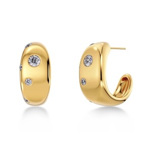 Edblad Selena Hoops L Gold Σκουλαρίκια