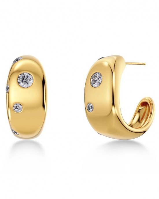 Edblad Selena Hoops L Gold Σκουλαρίκια