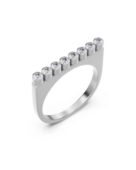 Edblad Twiggy CZ Steel Δαχτυλίδι