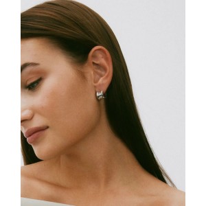 Edblad Frame Hoops Steel Σκουλαρίκια